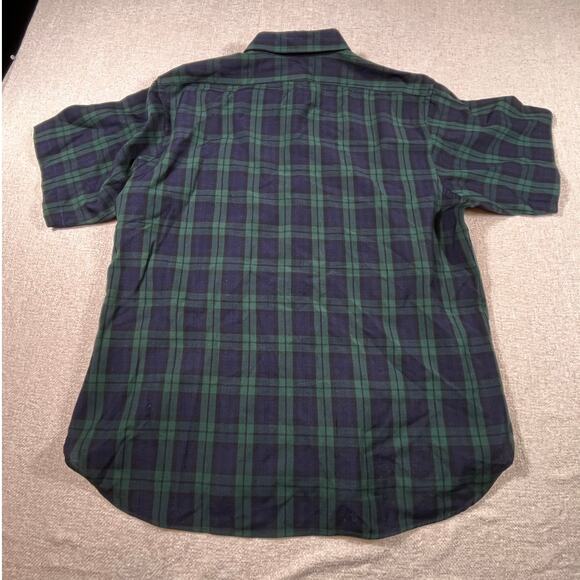 Pendleton Men’s 2x Blue Green 100% Wool Black Watch Tartan Short Sleeve Shirt - Picture 2 of 8